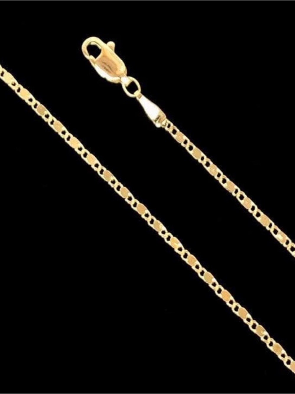 16” 18K GOLD LAMINADO GOLD FILLED 1.8MM MIRROR CHAIN